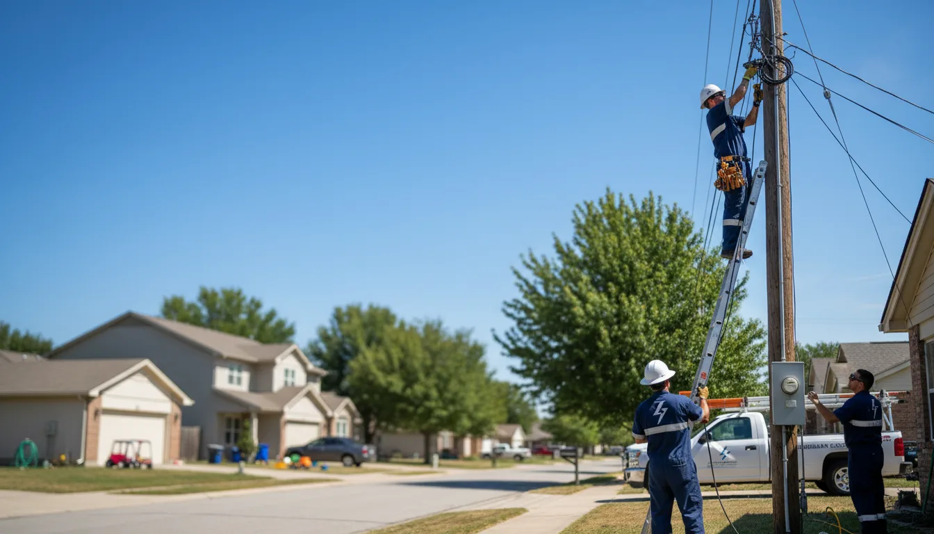 Residential electrician providing installation services in Vermillion, KS